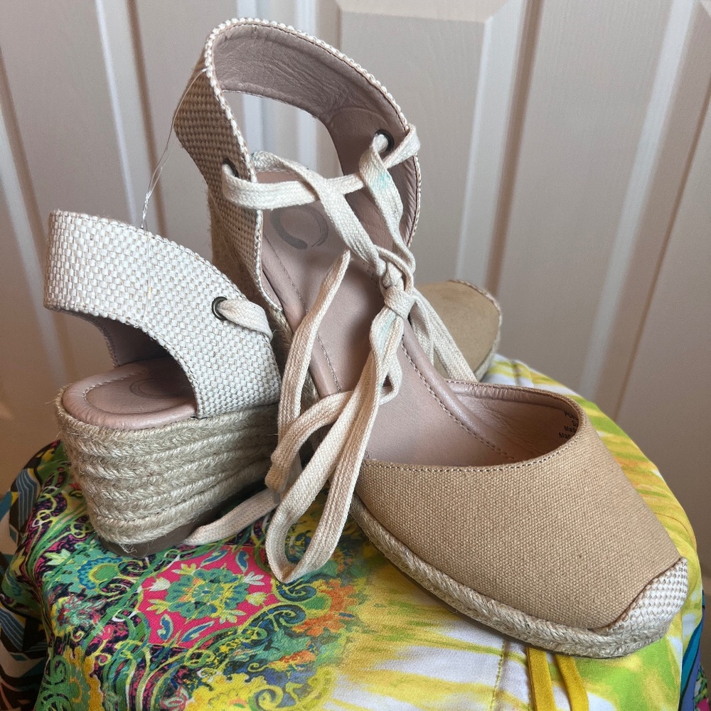 Lace Up Wedges